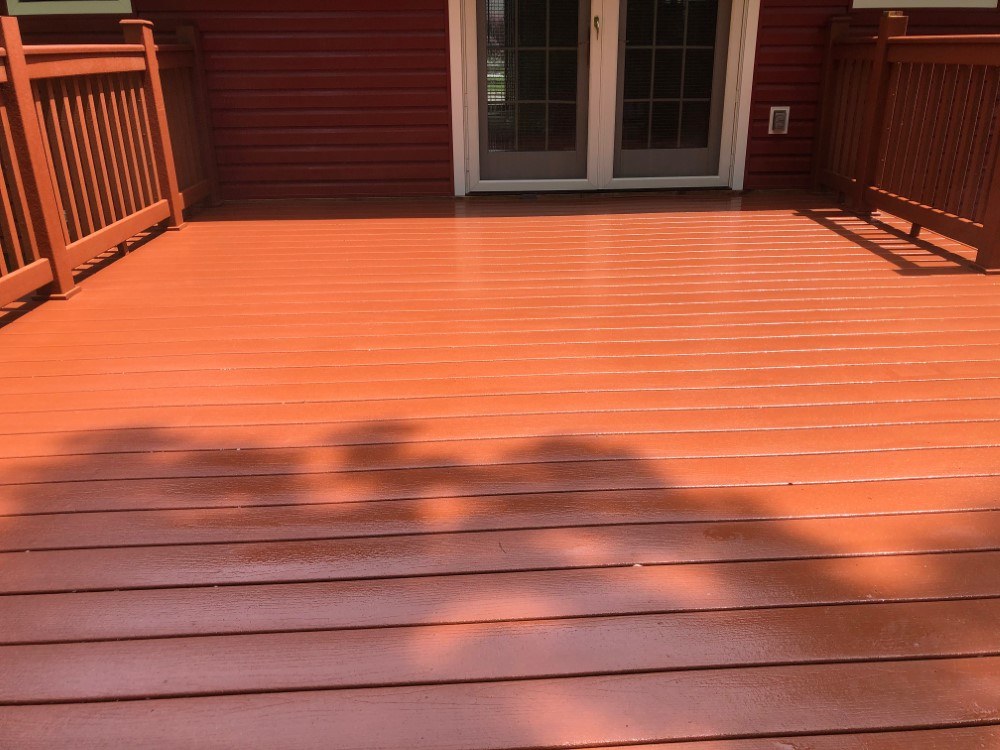 Soft washing of deck Nassau County NY