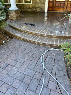 Soft Washing Of Pavers In Roslyn, NY